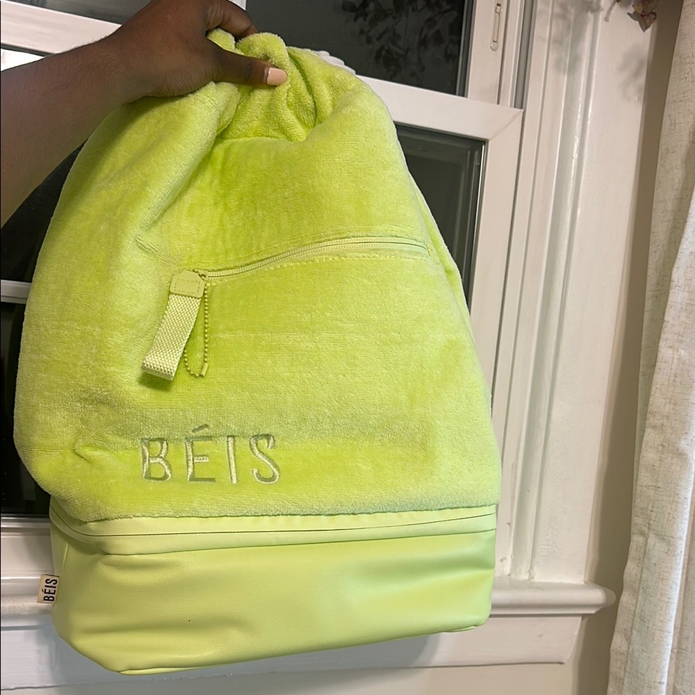 Beis Cooler Backpack in Citron